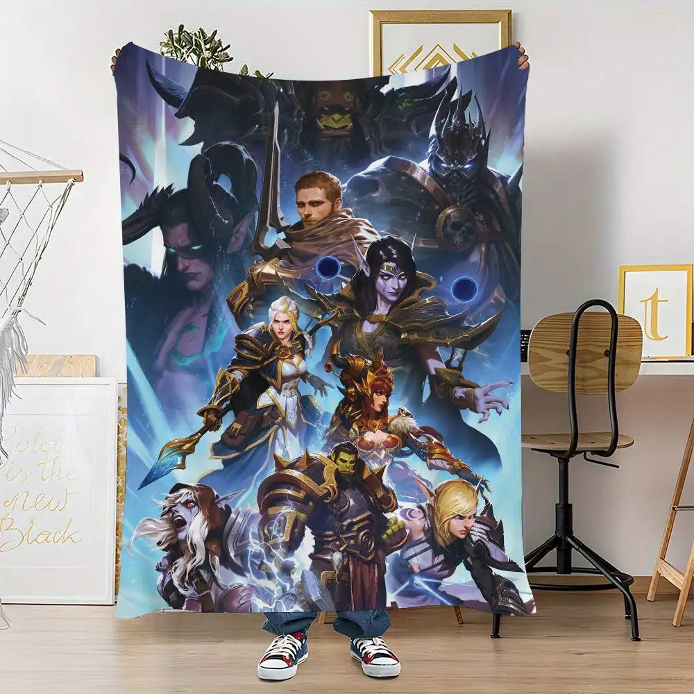 World of Warcraft Hero Colorful Tapestry Wall Hanging Hanging Tarot Hippie Wall Rugs Dorm Wall Art Decor