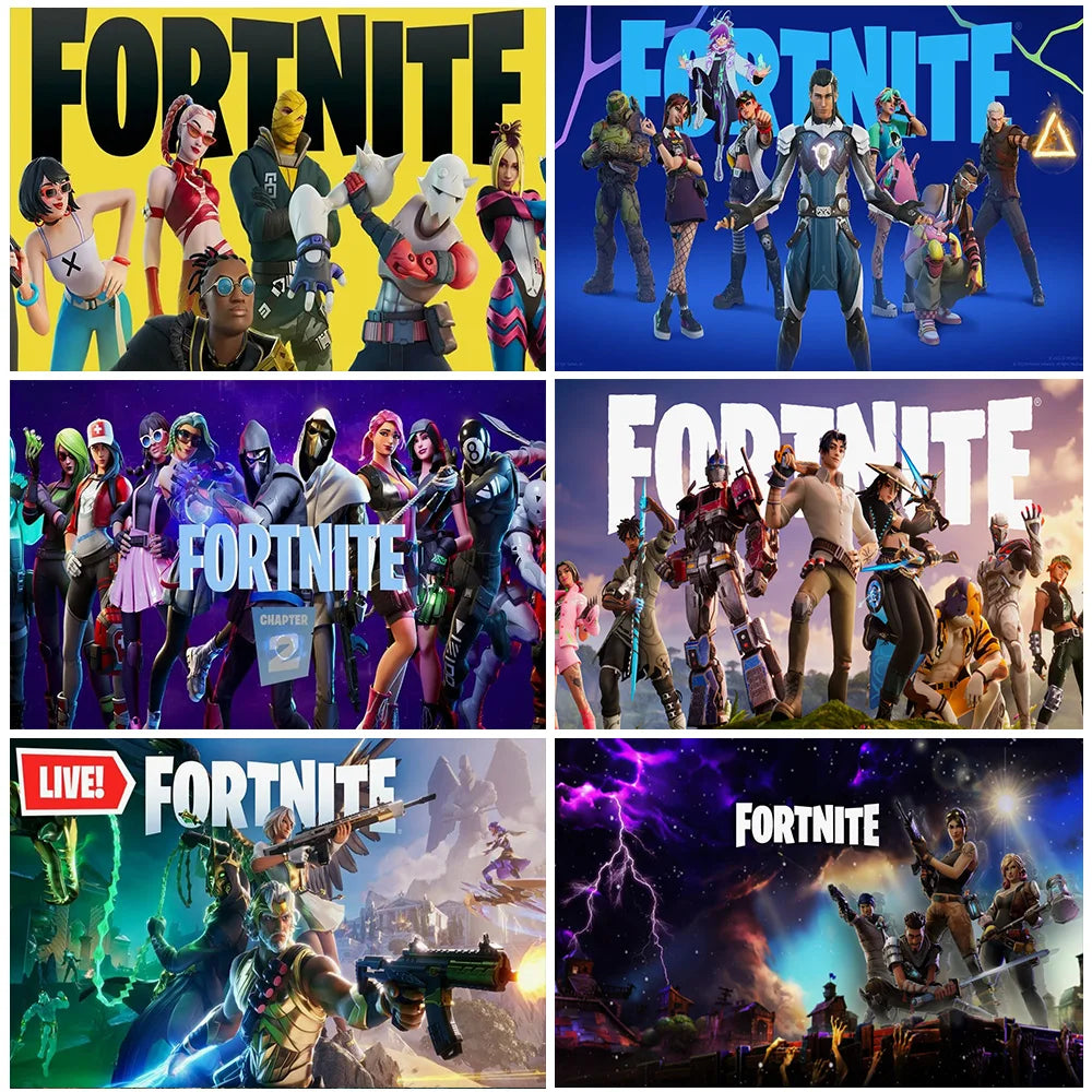 Fortnite Theme Happy Birthday Party Decoration Backdrop Shooting Game Alpaca Llama Supplies Background Baby Shower Kid Gifts