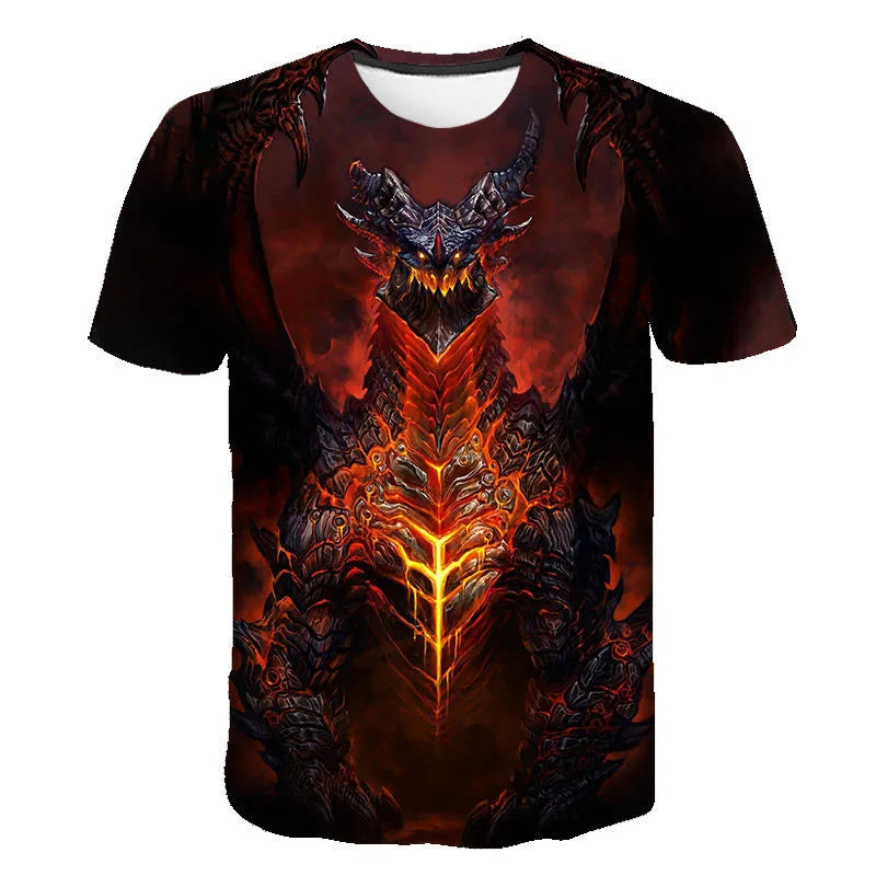 New Game World Of Warcraft 3D Printed T-shirt Men Women Fashion Streetwear O-Neck T Shirt Harajuku Oversized Tees Tops