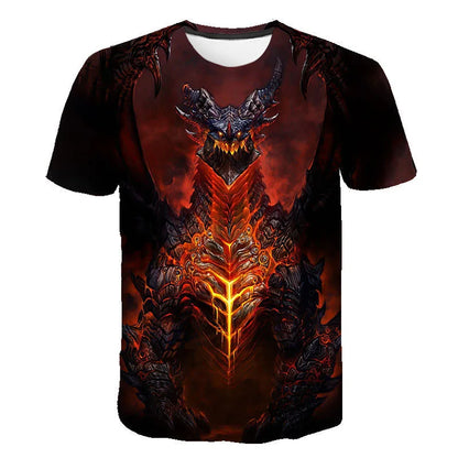 New Game World Of Warcraft 3D Printed T-shirt Men Women Fashion Streetwear O-Neck T Shirt Harajuku Oversized Tees Tops