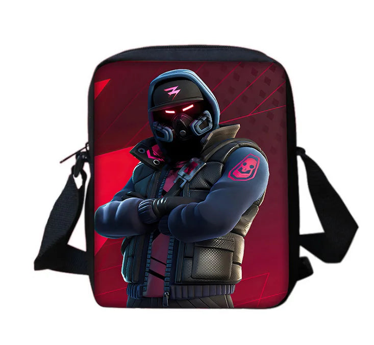 Hot Game Design Child Backpacks Shoulder Bag Pencil Case Fortnite Pupil Large Capacity School Bags for Boys Girls Best Gift