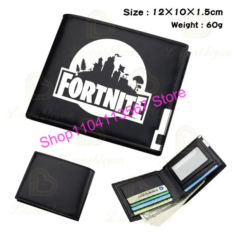Fortnite Anime Figures Wallet Victory Royale PU Leather Purse Coin Holder Money Clutch Wristlet Cover Wallet Card Holder