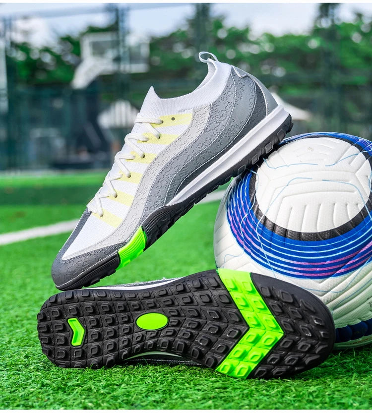 Men Professional Soccer Shoes FG/TF Football Boots Cleats Breathable Non-Slip Training Sneakers for Outdoor Grass Turf  Footwear