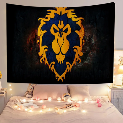 Game World of Warcraft Colorful Flag Wall Hanging Bohemian Wall Banner Mandala Indoor Art Decor