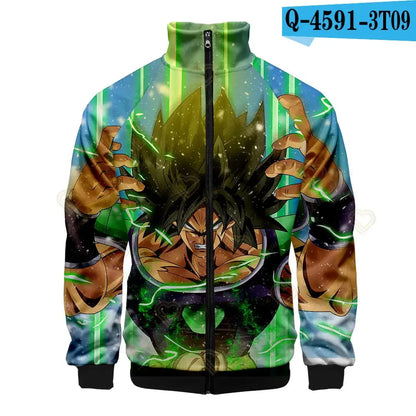 Dragon Ball 3D Print Zipper Hoodie Cool Fashion Men/Women/Kids Long Sleeve Hoodies Sweatshirt Casual Cosplay Jacket Clothes, Produit gaming premium Fraquane