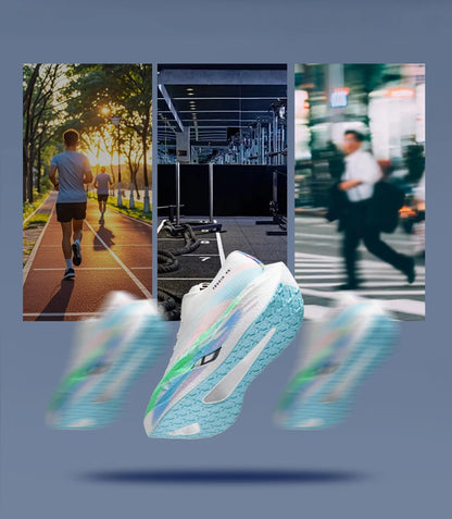 Men Sports Carbon Board Speciality Breathable Lightweight Women's Comfortable Athletic Nonskid Sneakers﻿ Marathon Running Shoe