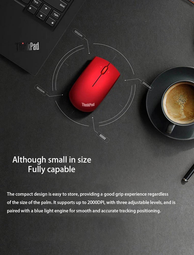 Lenovo ThinkPad Office Mouse 4Y50Z21427 musta Bluetooth + langaton kaksitoiminen hiiri