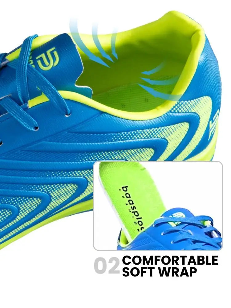 Baasploa Pantofi de fotbal pentru bărbați, marca Comfort, ușori, pentru antrenament pe gazon, pantofi profesioniști de fotbal, adidași moi pentru bărbați, antiderapant