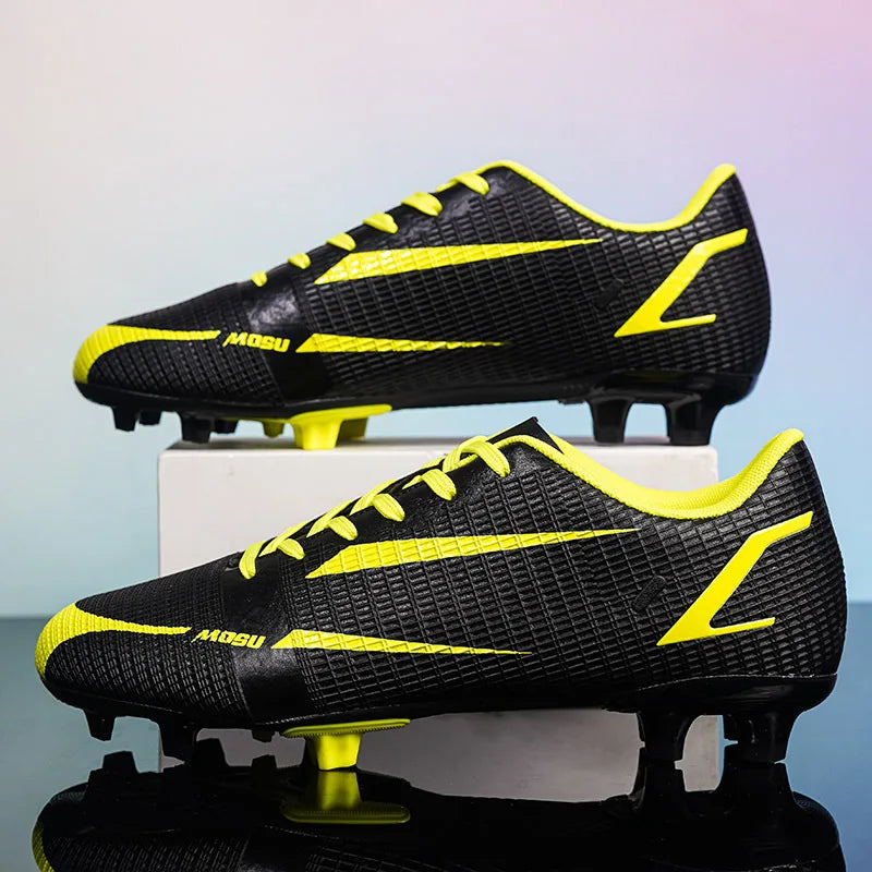 Nouveaux hommes en plein air chaussures de Football crampons pour adultes longues pointes bottes de Football formation chaussures de Sport baskets antidérapant formation unisexe