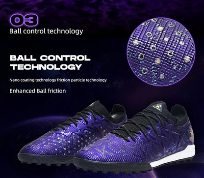 KELME Adult Football Shoes Men's Disease Electric 3.0 Short Spikes MG Professional Match Training Shoes Breathable