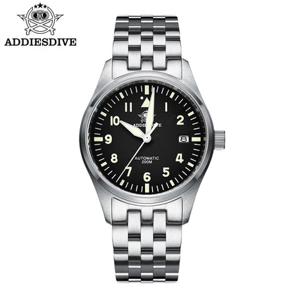 ADDIESDIVE Watch For Men MY-H2 Stainless Steel Classics Mechanical Watches NH35 200m Diving Luminous Analog Watch Reloj Hombre