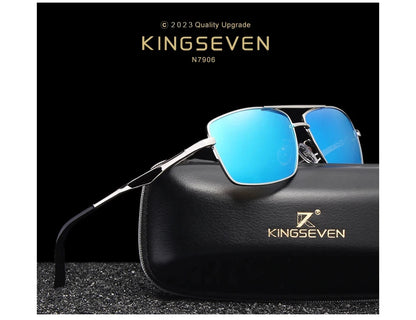 KINGSEVEN Brand Classic Square Polarized Sunglasses Men's Driving Male Sun Glasses Eyewear UV400 Blocking Protection Oculos