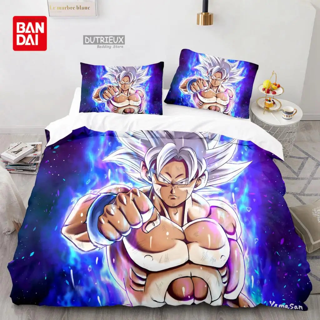 Dragon Ball Bedding Set Anime Goku Duvet Cover Comforter Bedclothes Single Twin Full Queen Size 3d Kids Adult Boys Gift