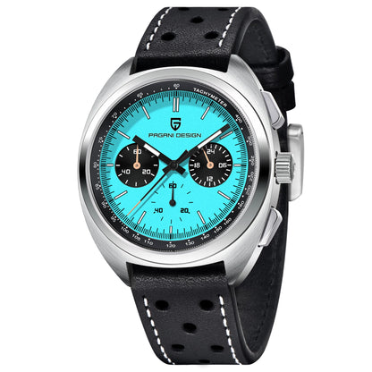 PAGANI DESIGN 2025 New Panda Dial Men Watches Luxury Quartz Watch For Men Japan VK63 Sport Chronograph Sapphire glass Wristwatch