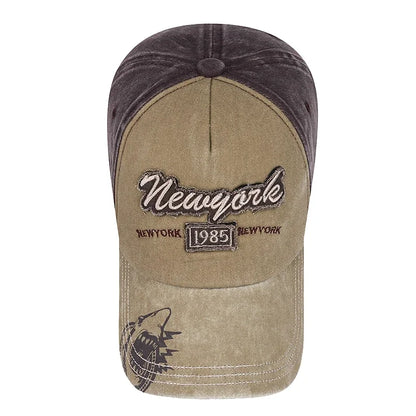 Baseballkeps i 6 färger – ny unisexmodell med tvättad, sliten look och hantverksmässig patch samt 3 broderimönster