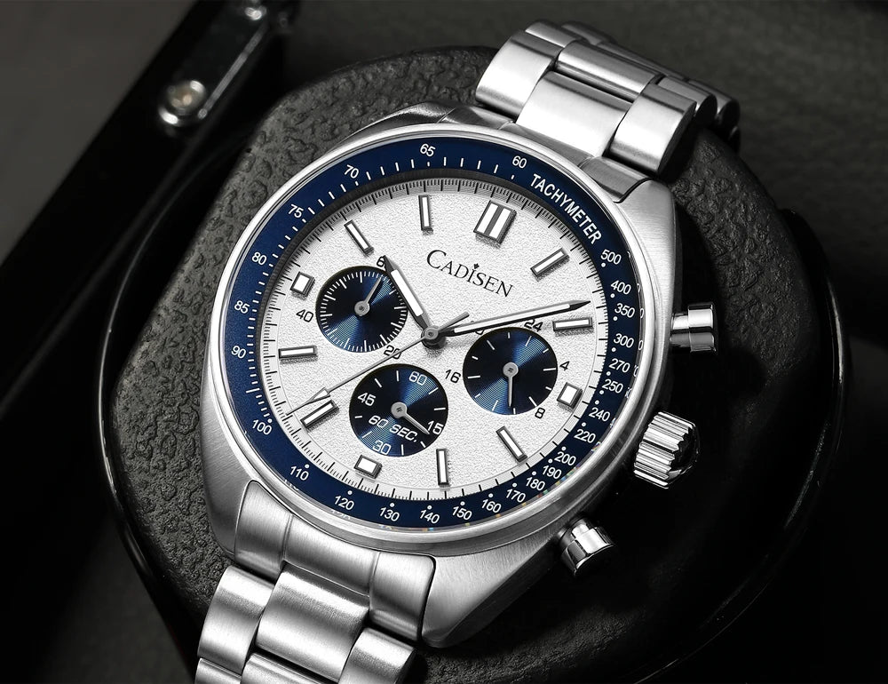 CADISEN 2024 New Men's Watches Quartz Business Watches Japan VD53 Men's Clock Top Brand Luxury Watch Men's Chronograph Watch