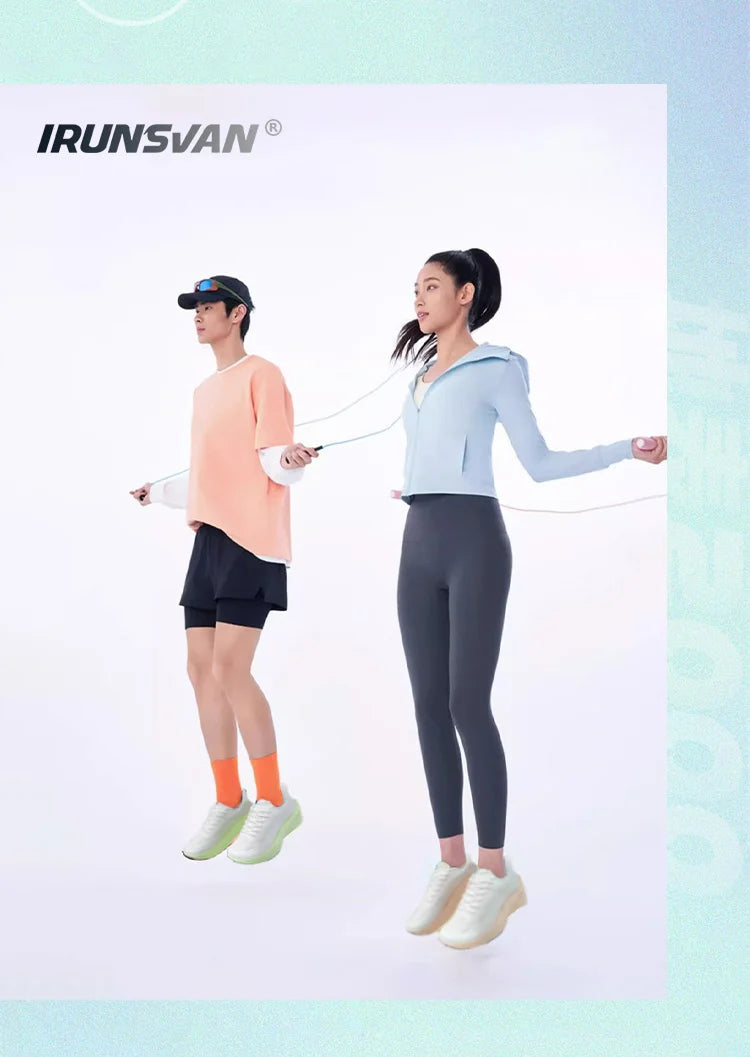 IRUNSVAN anglies pluošto sportiniai bateliai, bėgimo bateliai pradedantiesiems ir pažengusiems, kvėpuojantys ir patogūs, su storu padu, treniruočių bateliai, unisex, 130