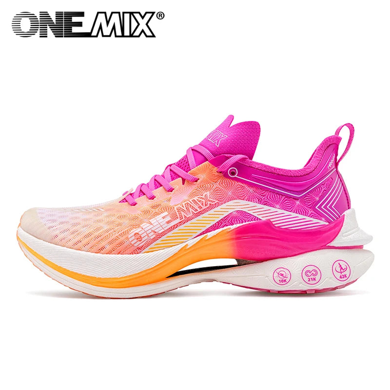 ONEMIX Carbon Plate Marathon Running Racing Shoes Professional Stable Support Shock Relief Ultra-Light Rebound Sneakers