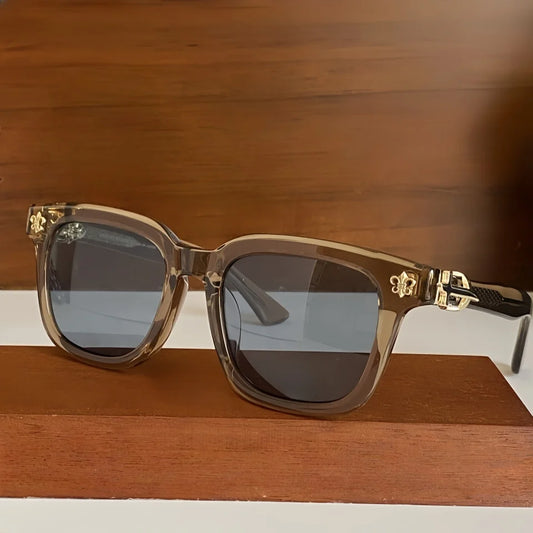 New Men's Fashion Trend Personalized Acetate Sunglasses High Quality Brand Design Retro Luxury UV400 Women's Outdoor Sun Glasses