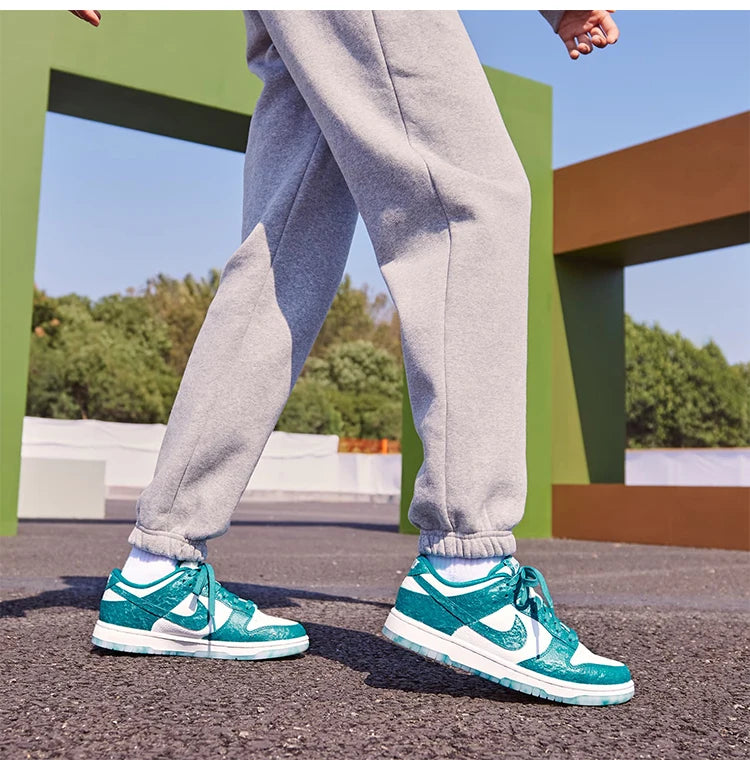 Nike Official Authentic Dunk Low Women's Lightweight Cushion Retro Sport Sneakers DV3029-100