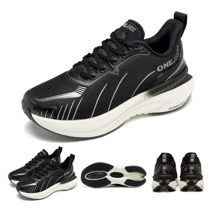 ONEMIX New Cushioning Running Shoes For Men Suitable for Heavy Runners Lace-Up Sports Women Non-slip Outdoor Athletic Male Sneakers
