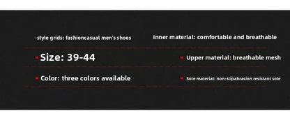 Men's Slip-On Lace-Up Casual Sports Shoes Breathable Mesh Unisex Spring Autumn Season Low Cut Flat Footwear Quick Easy Wear