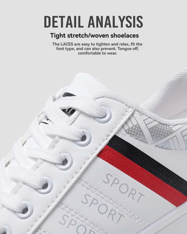 Lage skate-sneakers voor heren — Ademend, met veters, PVC-zool