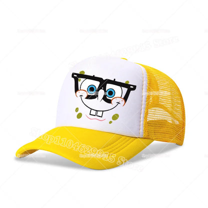 SpongeBobs SquarePants Baseball Cap Cartoon Anime Print Kids Adult Hat Summer Outing Athleisure Adjustable Sun Hats Fashion Gift