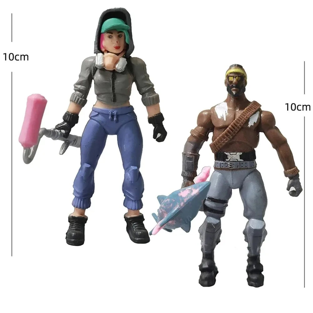 8Pcs/Set 10cm Fortnite Toys Action Figure Model Game Battle Royale Cool Toy Doll Kids Boys Fun Birthday Xmas Gift