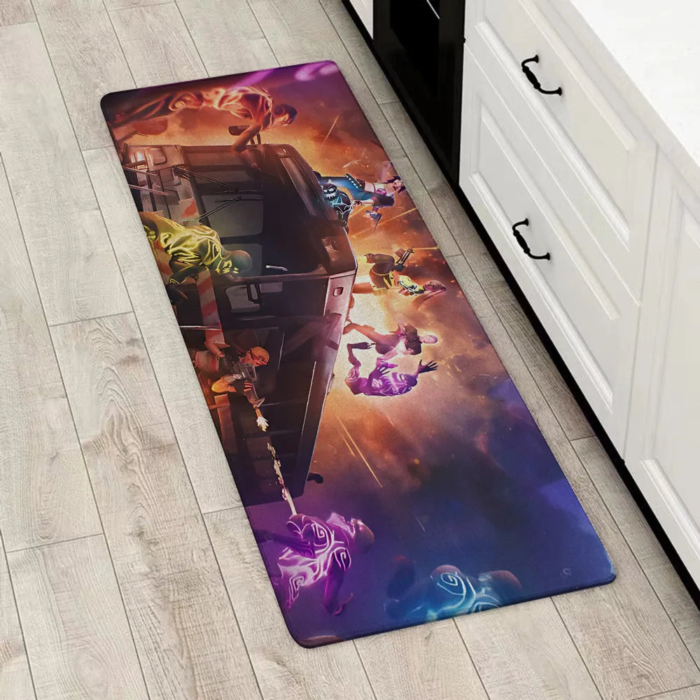 Game Fortnite Entrance Front Door Doormat Non-slip Kitchen Rug Living Room Rugs Balcony Bathroom Foot Mat Floor Mats Carpet