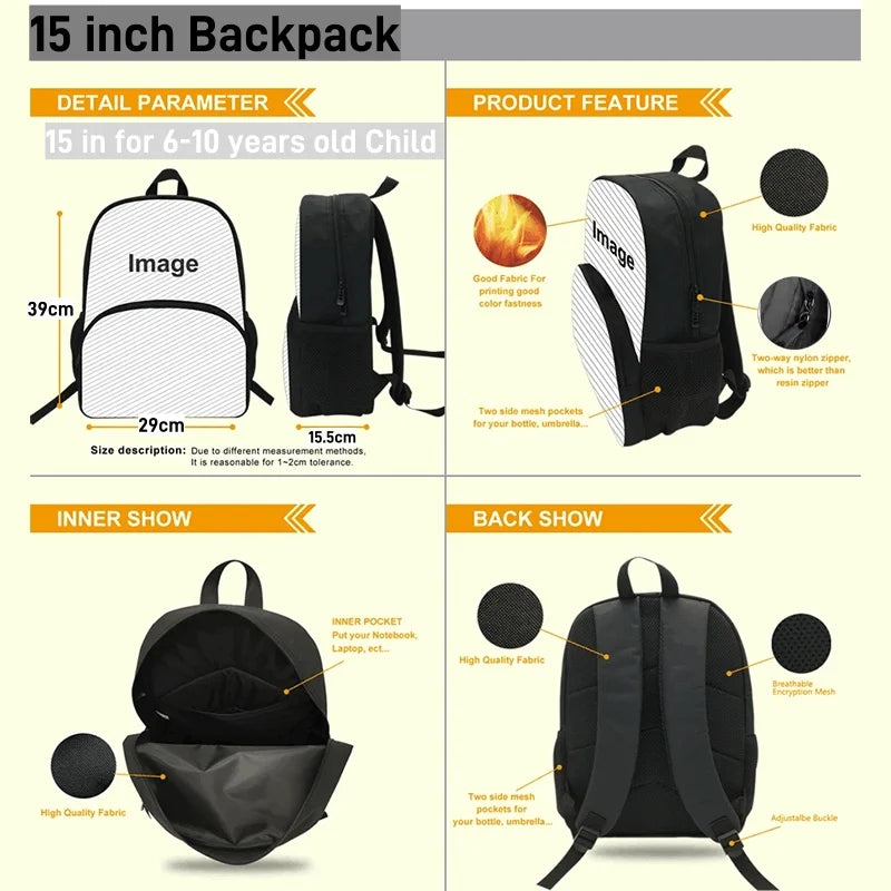 Hot Game Design Child Backpacks Shoulder Bag Pencil Case Fortnite Pupil Large Capacity School Bags for Boys Girls Best Gift