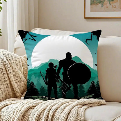 Game Mythological G-God of W-War Cushion Cover Pillowcase Anti-dustmite living Room Sofa Decor Cushion Room