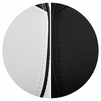 Gaming Chair with Footrest, Reclining Gaming Chair, Adjustable Height 360° Swivel Gaming Chair in White & Black PU Leather for Office & Gaming