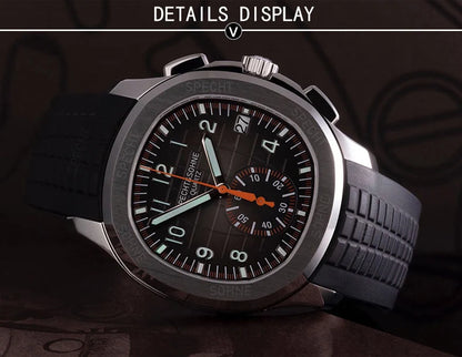Droppshiping Products 2025 Men Watch Specht&Sohne Japan Chronograph Quartz Wristwatch Rose Gold Relogio Masculino 50M Waterproof