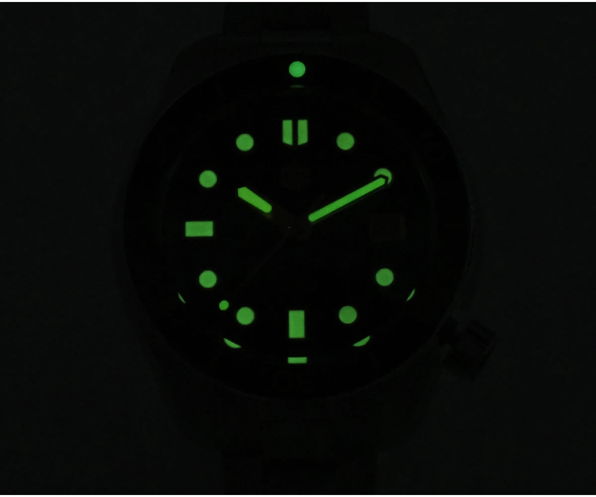 San Martin 44mm Men's Diver Watch Vintage MM300 Gilt Dial Sport NH35 Automatic Mechanical Sapphire Waterproof 300M C3 Lume SN0087