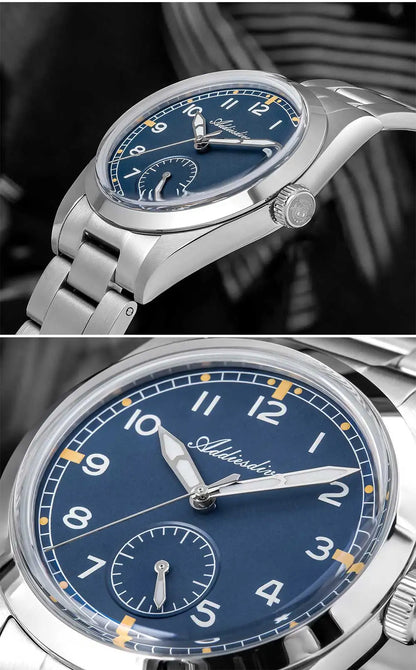 ADDIESDIVE 36mm Men's Quartz VH60 Watch BGW9 Luminous Bubble Mirror Pot Cover Glass 10Bar Waterproof Stainless Steel Watch