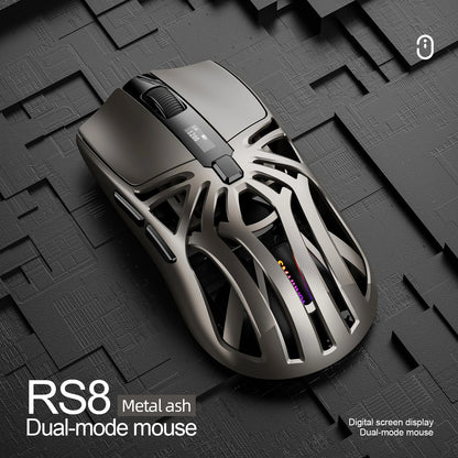 SMAILWOLF RS8 Gaming Mouse Bluetooth Wireless Three-mode Lightweight Hollow Design 1K Return Computer Long Battery Life
