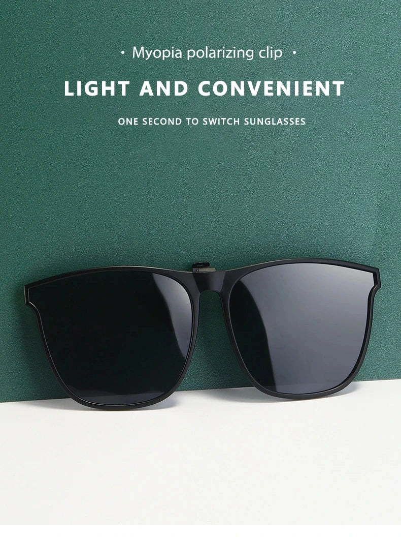 Polarized Rimless Men Clip On Sunglasse Glasses Narrow Clip-on Lenses Women Anti-glare Sunglasses UV400 Goggles New In