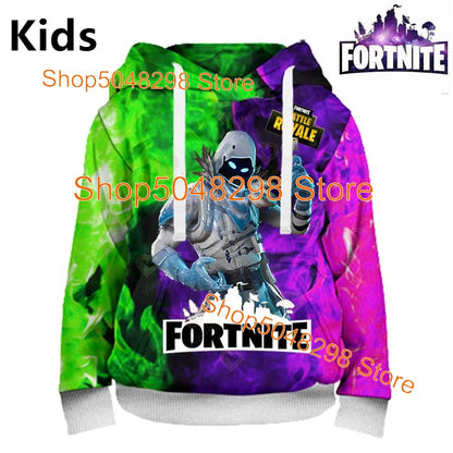 Hot Game Fortnite Hero Print Sweatshirt Boys Girls 3D Clothes Casual Kid Hoodies Children Adult Men Women Spring Autumn Pullover