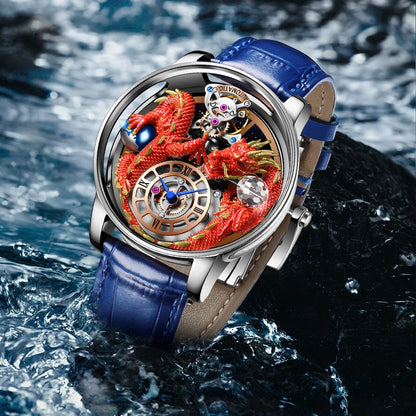 PINDU Design 2025 NEW Men's Watch Diamond Tourbillion Top Brand Luxury Astronomia Quartz Watch Men's Sapphire Glass Waterproof Watch