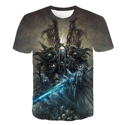New Game World Of Warcraft 3D Printed T-shirt Men Women Fashion Streetwear O-Neck T Shirt Harajuku Oversized Tees Tops