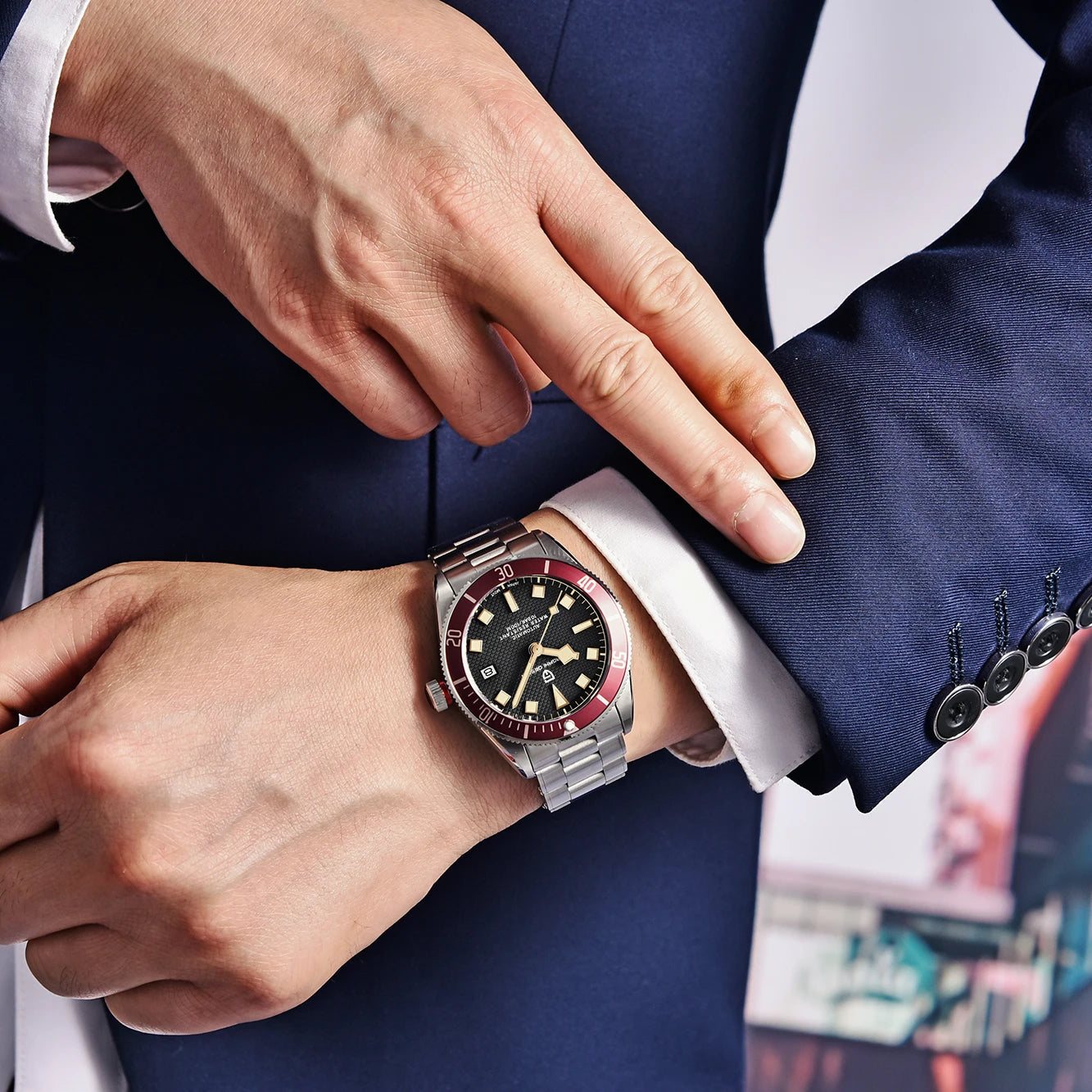 PAGANI DESIGN BB58 Men's Watches Mechanical Watch For Men Luxury Automatic Watch Men's NH35 Movement Waterproof Reloj Hombre PD-1671