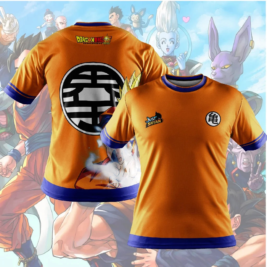 Dragon Ball T-Shirt Kids Tops Tee Anime Figures Son Goku Super Saiyan T-shirt Boys T-shirts Children Clothes Summer Short Sleeve