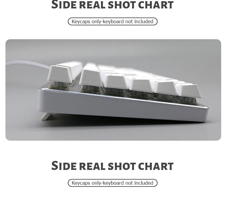 104 Keys Korean French Russian Spanish German Backlit Keycaps For Mx Switch Mechanical Keyboard OEM Profile ABS Key Caps DIY