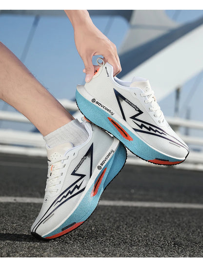 Running Shoes Specialty Men Marathon Sports Carbon Plate Breathable Ultralight Women Comfortable Athletic Cushion Stability Sneakers