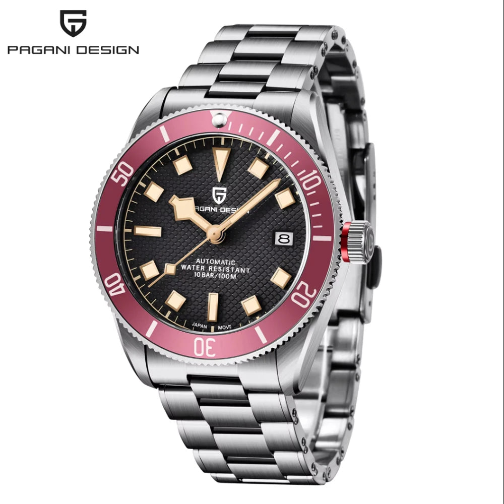 PAGANI DESIGN BB58 Men's Watches Mechanical Watch For Men Luxury Automatic Watch Men's NH35 Movement Waterproof Reloj Hombre PD-1671