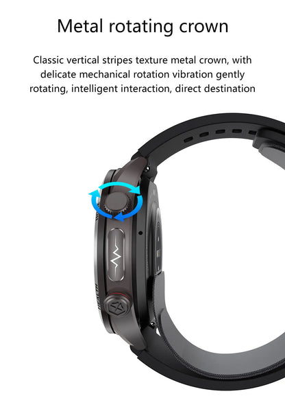 2026New Blood Pressure Air Pump Airbag Accurate Measure Smart Watch Men Micro Physical Examination Health ECG Smartwatch NFC BOX