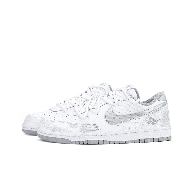 Adidași personalizați Nike Big Cloud Step, vopsiți manual în stil oriental „tie-dye”, cu pungă cadou, unisex