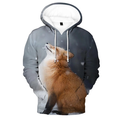 Hip Hop Popular Novelty Comfortable New Fox 3D Print Hoodies Sweatshirts Men/Women Sweatshirt Adult/Child Casual Pullovers