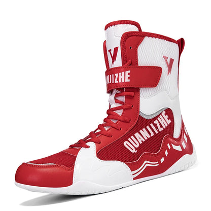 2026 Professional Wrestling Shoes For Men Lightweight Training Boxing Sneakers Large Size Black White Gym Outdoor Sports